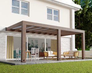 Altantak Helsingfors cederträ 3 X 6 m - Canopia