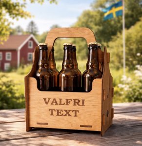 Öllåda 6-pack valfri text
