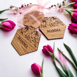 Glasunderlägg mamma