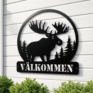 Älg i plåt 2 - Valfri text