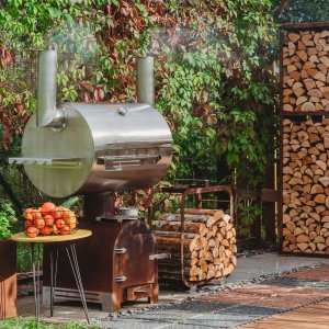 BBQ rökgrill Smoky Beast Silver