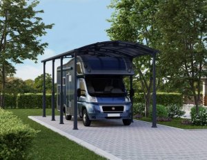 Carport i Metall För Husbil 3,59 X 8,63 m