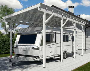 Carport Husvagn Trä