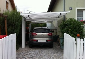 Carport Skärmtak A1 vit