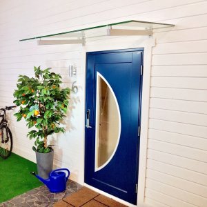 Glastak Grötö grå/silver