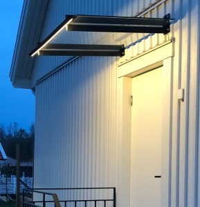 Glastak Marstrand LED Antracitgrå