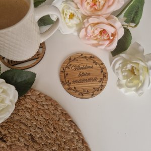 Glasunderlägg världens bästa mamma