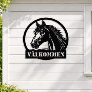 Häst i plåt - Valfri text