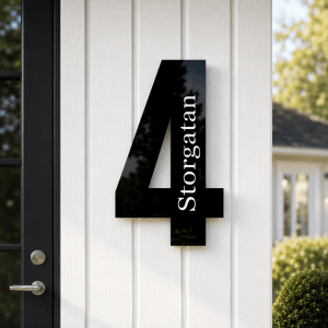 Husnummer med adress – En siffra