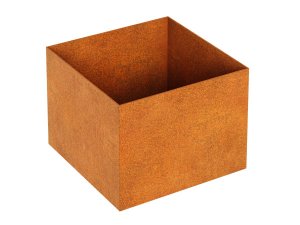 Kruka i corten fyrkant 60x60 Höjd= 45 cm