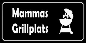 Mammas Grillplats skylt
