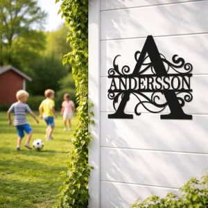 Monogram i metall - Klassisk