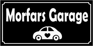 Morfars Garage skylt