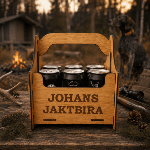 Öllåda 6-pack jakt med namn