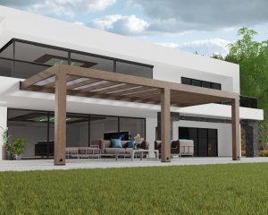 Altantak Helsingfors cederträ 3 X 7,3 m - Canopia