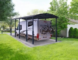 Carport i Metall För Husbil 3,59 X 10,8 m