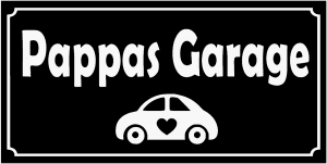 Pappas Garage skylt