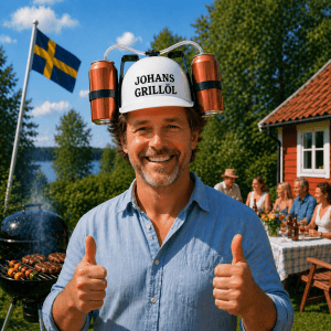 Personlig ölhjälm - med valfri text