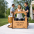 Öllåda 6-pack valfri text + graverat glas + glasunderlägg