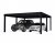 Canopia OSLO Carport i Metall Dubbel i Metall 6X6 m Svart