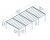 Canopia OSLO Carport i Metall Dubbel i Metall 6X12 m Svart