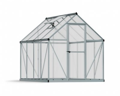 Växthus Mythos i Polykarbonat 4,6 m² Silver - Canopia