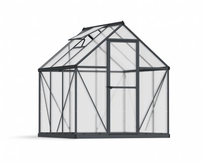 Växthus Mythos i Polykarbonat 3,4 m² MörkGrå - Canopia