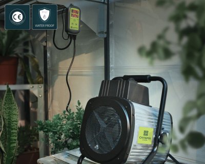 2400W Bärbar Elektrisk Växthusvärmare Med Fläkt Och Digital Styrning - Canopia