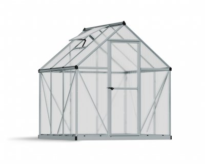 Växthus Mythos i Polykarbonat 3,4 m² Silver - Canopia