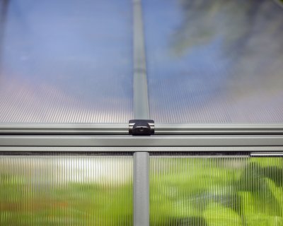 Växthus Mythos i Polykarbonat 3,4 m² MörkGrå - Canopia