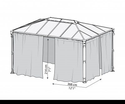 Myggnät För Paviljong 3 X 4 m - Canopia