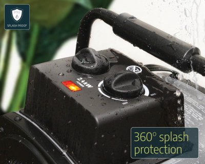 2400W Bärbar Elektrisk Växthusvärmare Med Fläkt Och Digital Styrning - Canopia