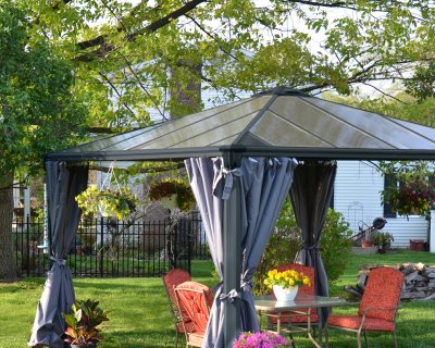 Paviljong Palermo Hardtop 3,6 X 3,6 m - Canopia