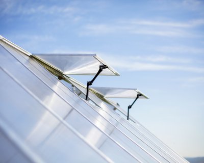 Växthus Balance i Polykarbonat 28,7 m² Silver - Canopia