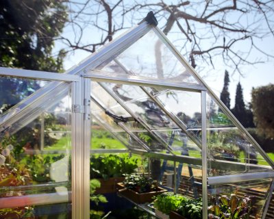 Växthus Harmony i Polykarbonat 5,7 m² Silver - Canopia