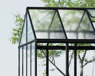 Canopia ARIA Polykarbonat Växthus 14 m² Svart