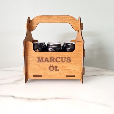 Öllåda 6-pack med namn