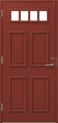 Ytterdörr Beverly 6304 röd