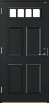 Ytterdörr Beverly 6304 svart