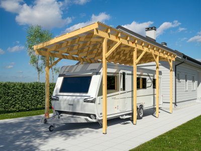 Carport Husvagn Trä