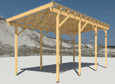 Carport Husvagn Trä