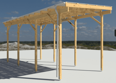 Carport Husvagn Trä