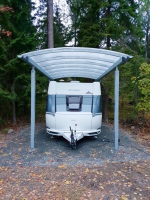 Carport Husvagn galvad stål