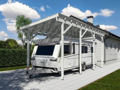 Carport Husvagn Trä