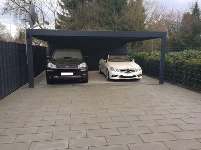 Carport Kub antracitgrå