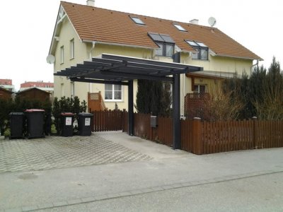 Carport Skärmtak A antracitgrå