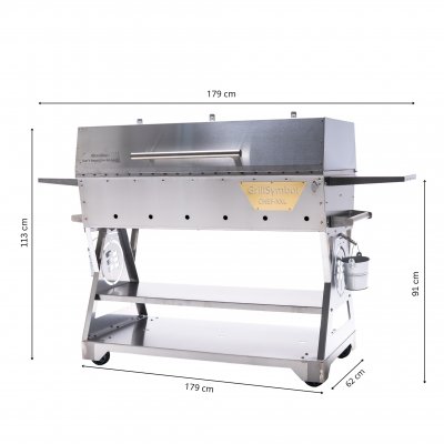 GrillSymbol kolgrill Chef XXL Silver