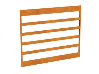 Cortenstaket 120x100 cm - Byggsystem