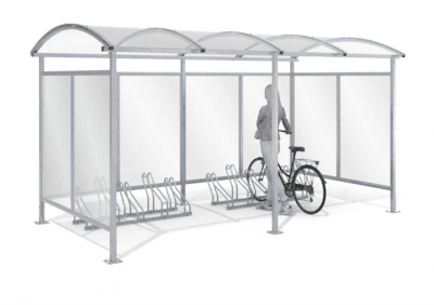 Cykelgarage 10 platser - sidoväggar