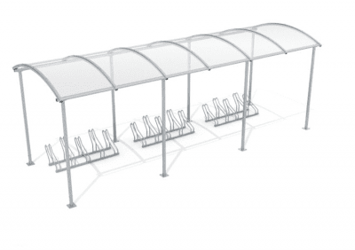 Cykelgarage 15 platser